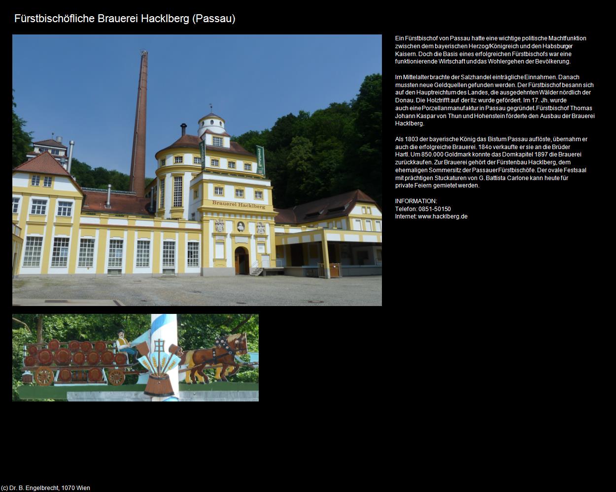 Fürstbischöfliche Brauerei Hacklberg   (Passau) in Kulturatlas-BAYERN