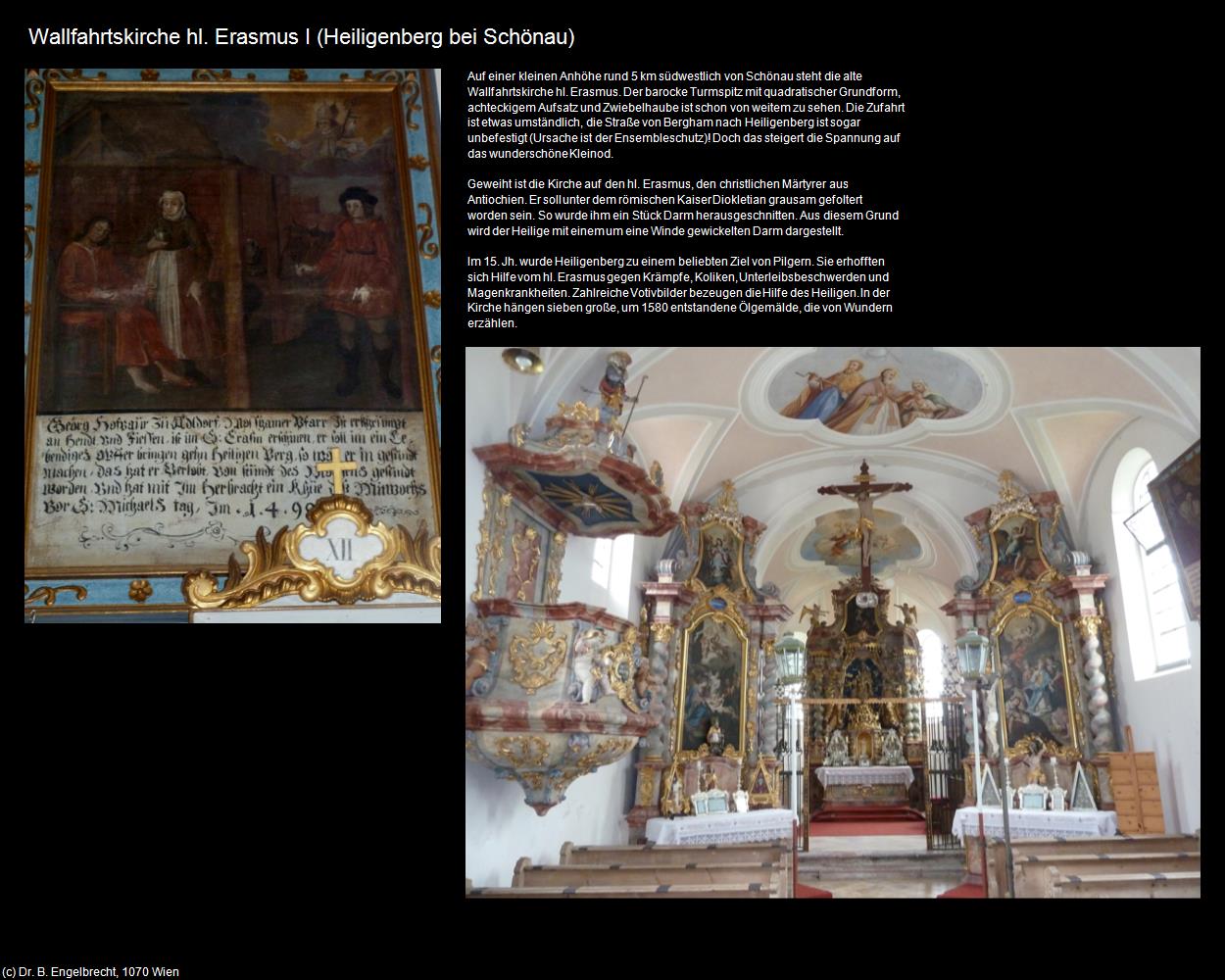 Wallfk. hl. Erasmus I (Heiligenberg bei Schönau) in Kulturatlas-BAYERN