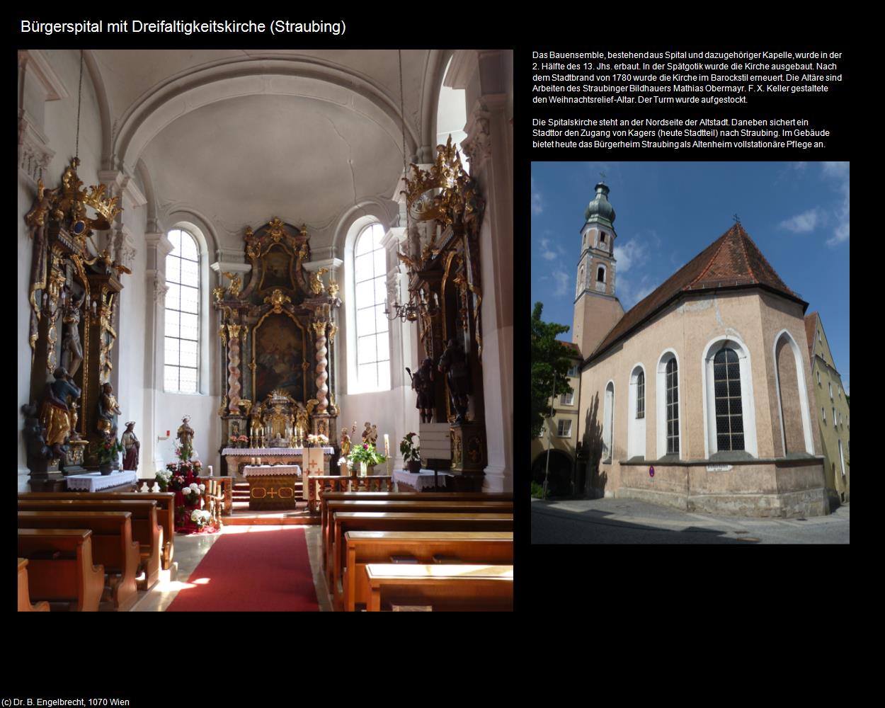 Bürgerspital mit Dreifaltigkeitskirche (Straubing) in Kulturatlas-BAYERN