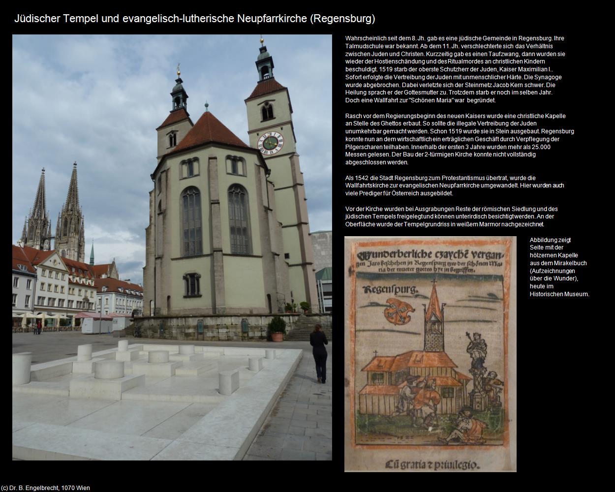 Jüdischer Tempel und Neupfarrkirche  (Regensburg) in Kulturatlas-BAYERN