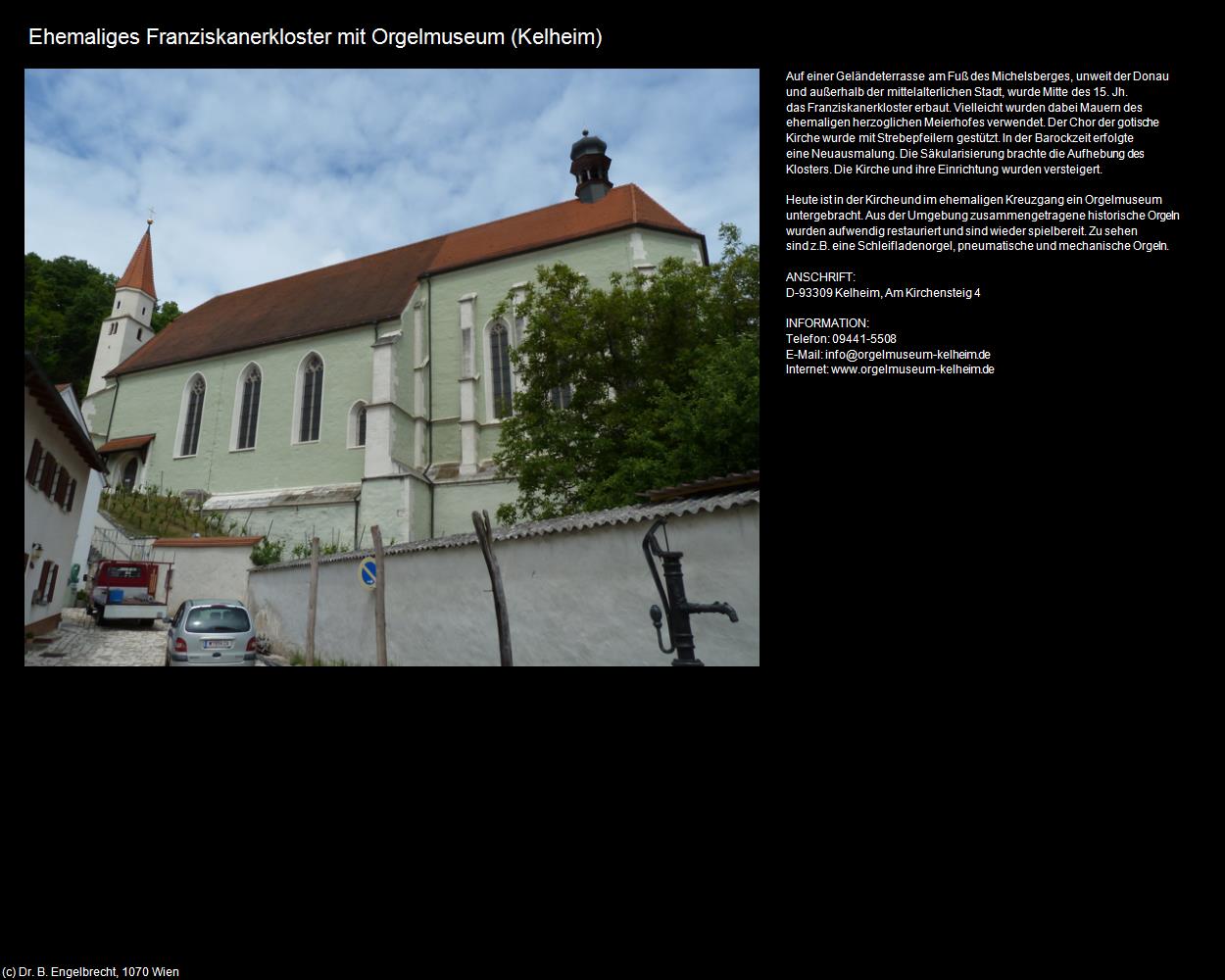 Ehem. Franziskanerkloster mit Orgelmuseum  (Kelheim) in Kulturatlas-BAYERN