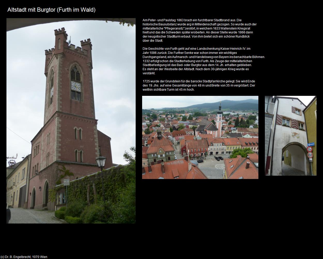 Altstadt mit Burgtor (Furth im Wald) in Kulturatlas-BAYERN