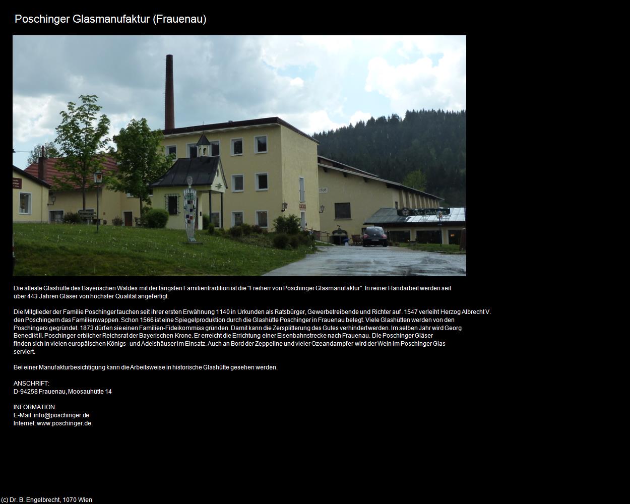 Poschinger Glasmanufaktur  (Frauenau) in Kulturatlas-BAYERN