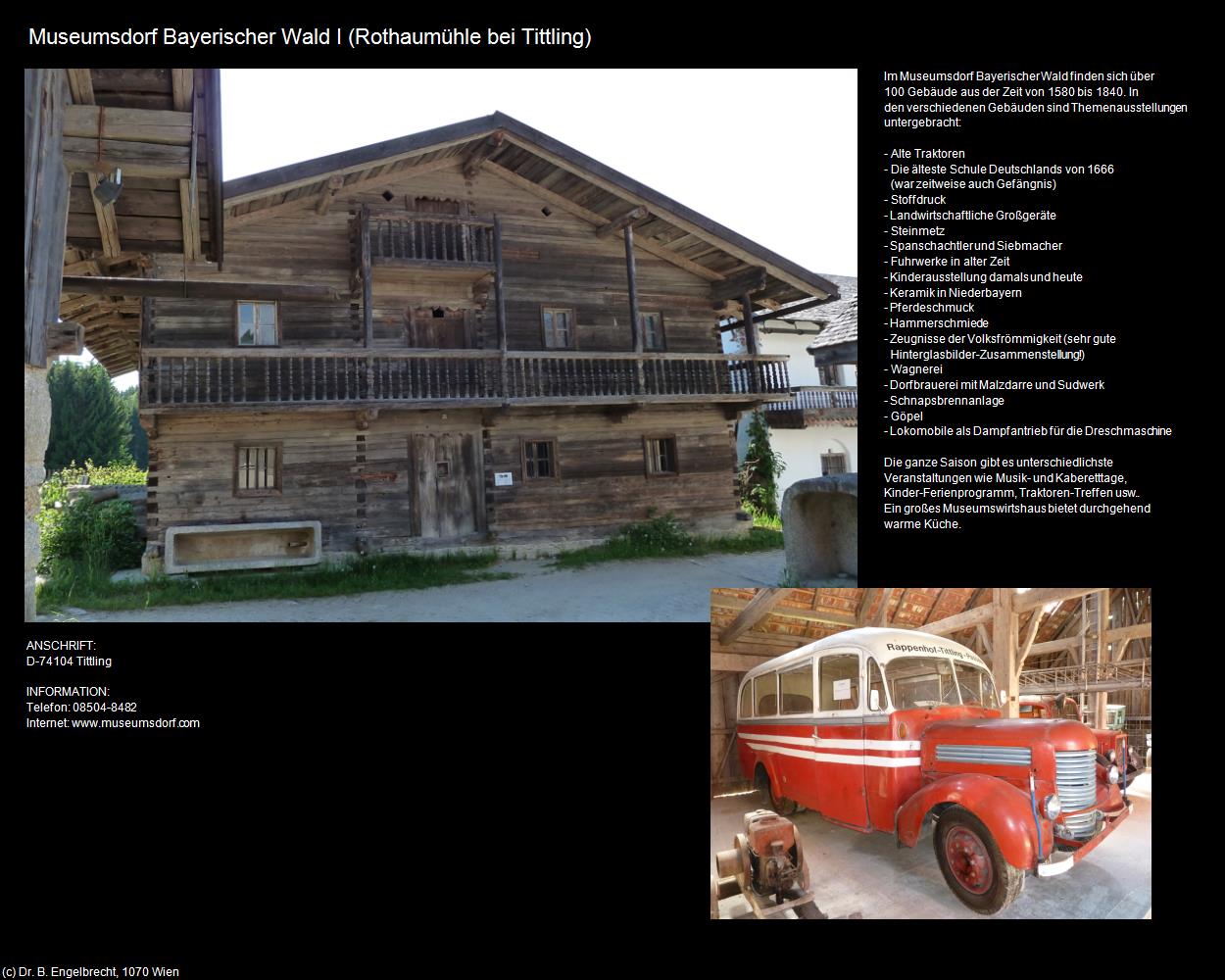 Museumsdorf Bayerischer Wald I (Rothaumühle) (Tittling) in Kulturatlas-BAYERN