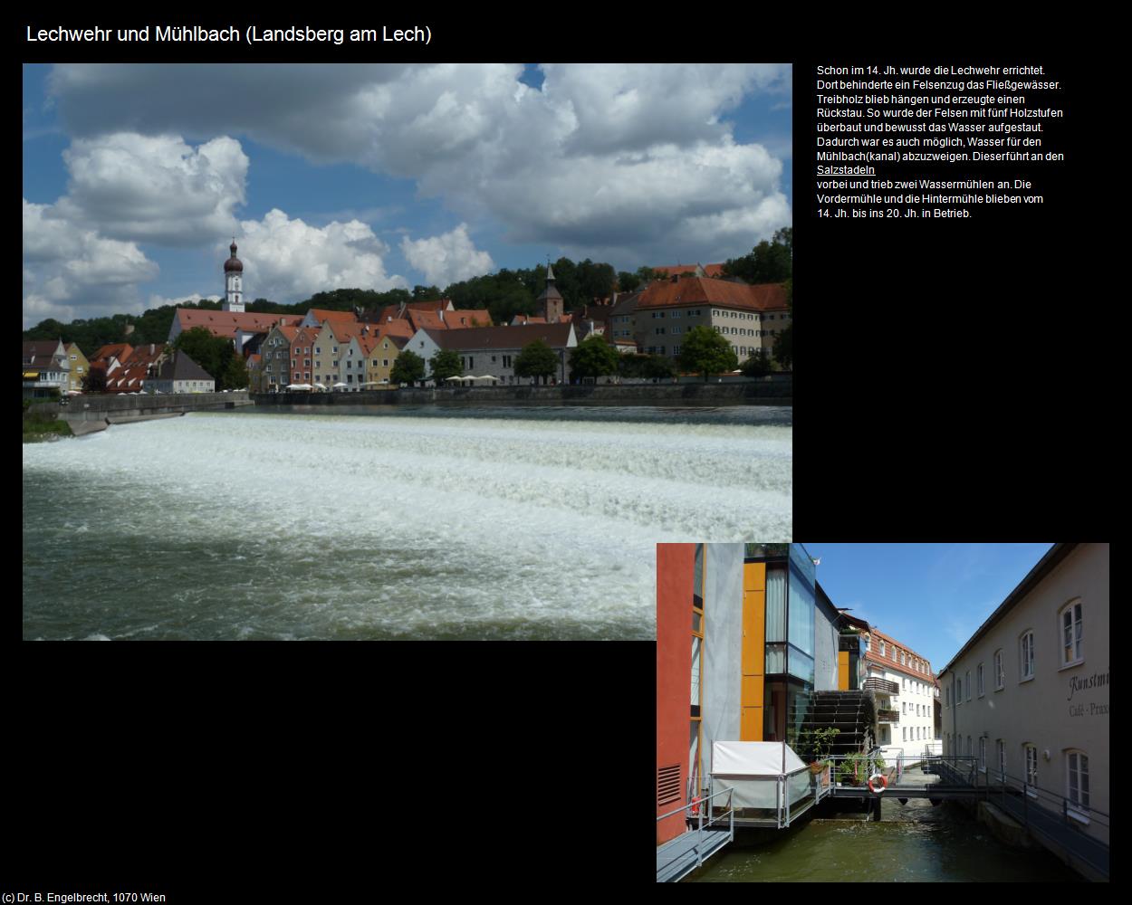 Lechwehr und Mühlbach  (Landsberg am Lech) in Kulturatlas-BAYERN(c)B.Engelbrecht