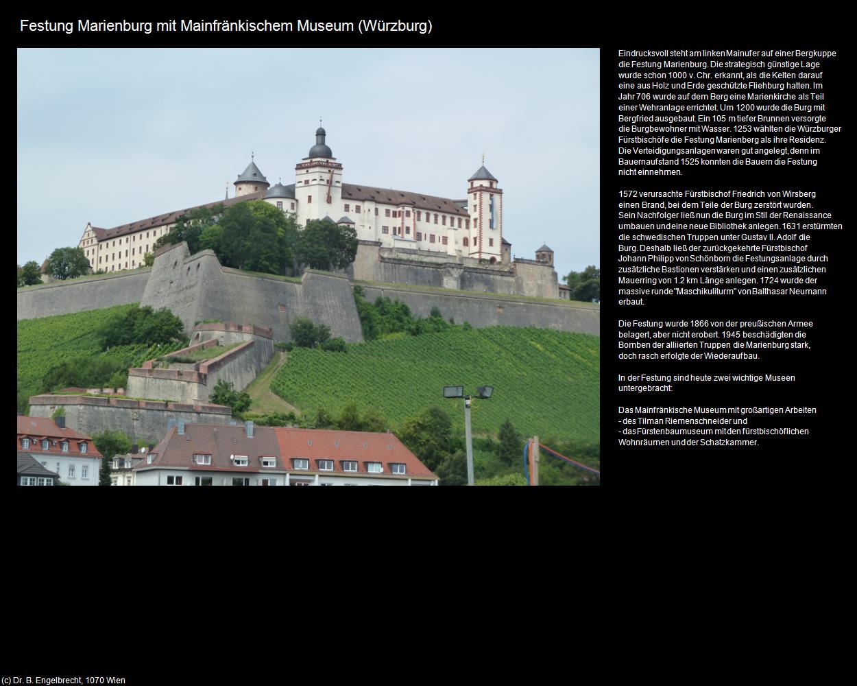 Festung Marienburg mit Mainfränkischem Museum  (Würzburg) in Kulturatlas-BAYERN