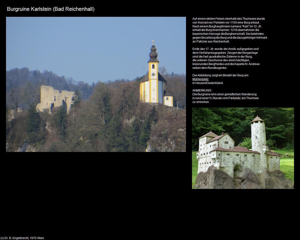 Burgruine Karlstein (Karlstein)  (Bad Reichenhall) in Kulturatlas-BAYERN(c)B.Engelbrecht