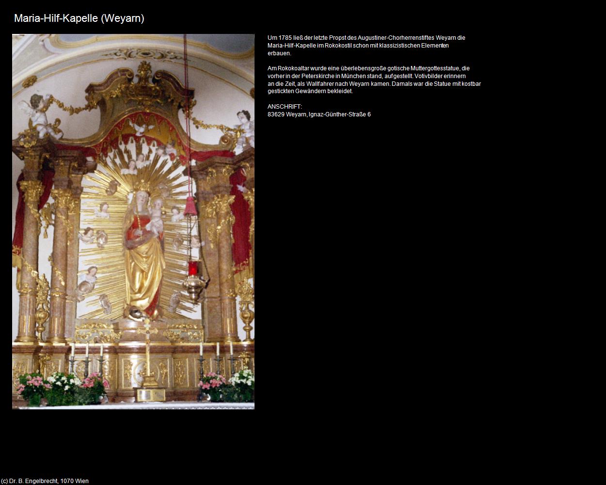 Maria-Hilf-Kapelle  (Weyarn) in Kulturatlas-BAYERN