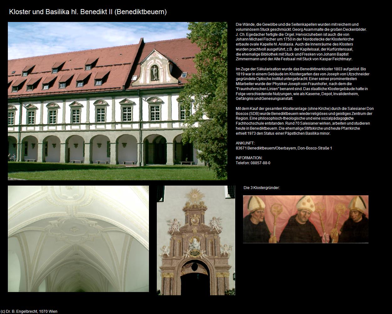 Kloster und Basilika hl. Benedikt II (Benediktbeuern) in Kulturatlas-BAYERN