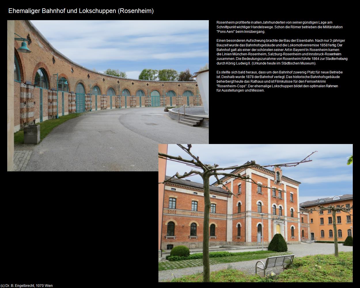 Ehem. Bahnhof und Lokschuppen  (Rosenheim) in Kulturatlas-BAYERN