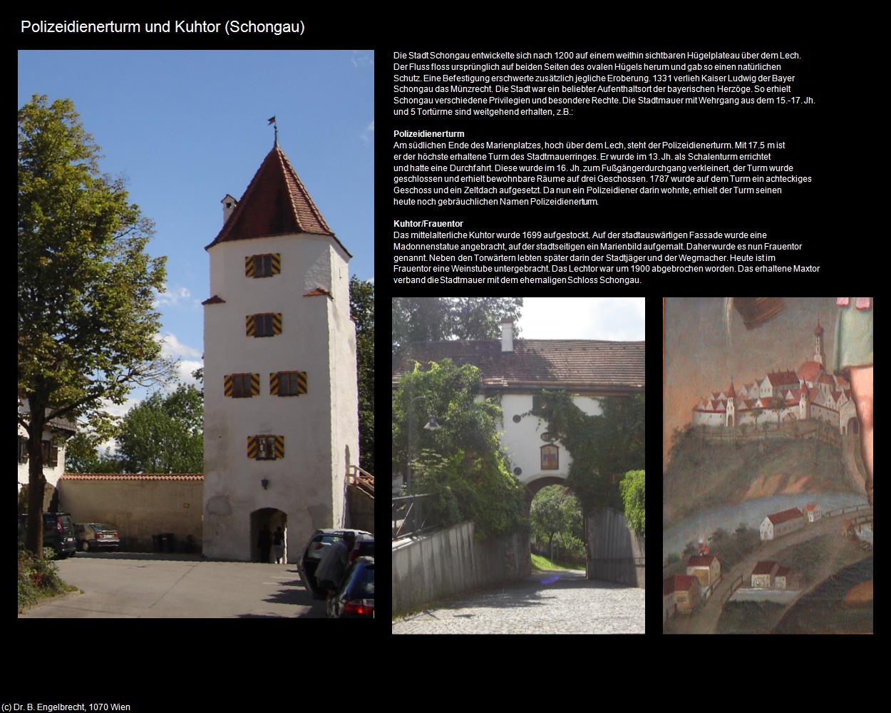 Polizeidienerturm und Kuhtor  (Schongau) in Kulturatlas-BAYERN