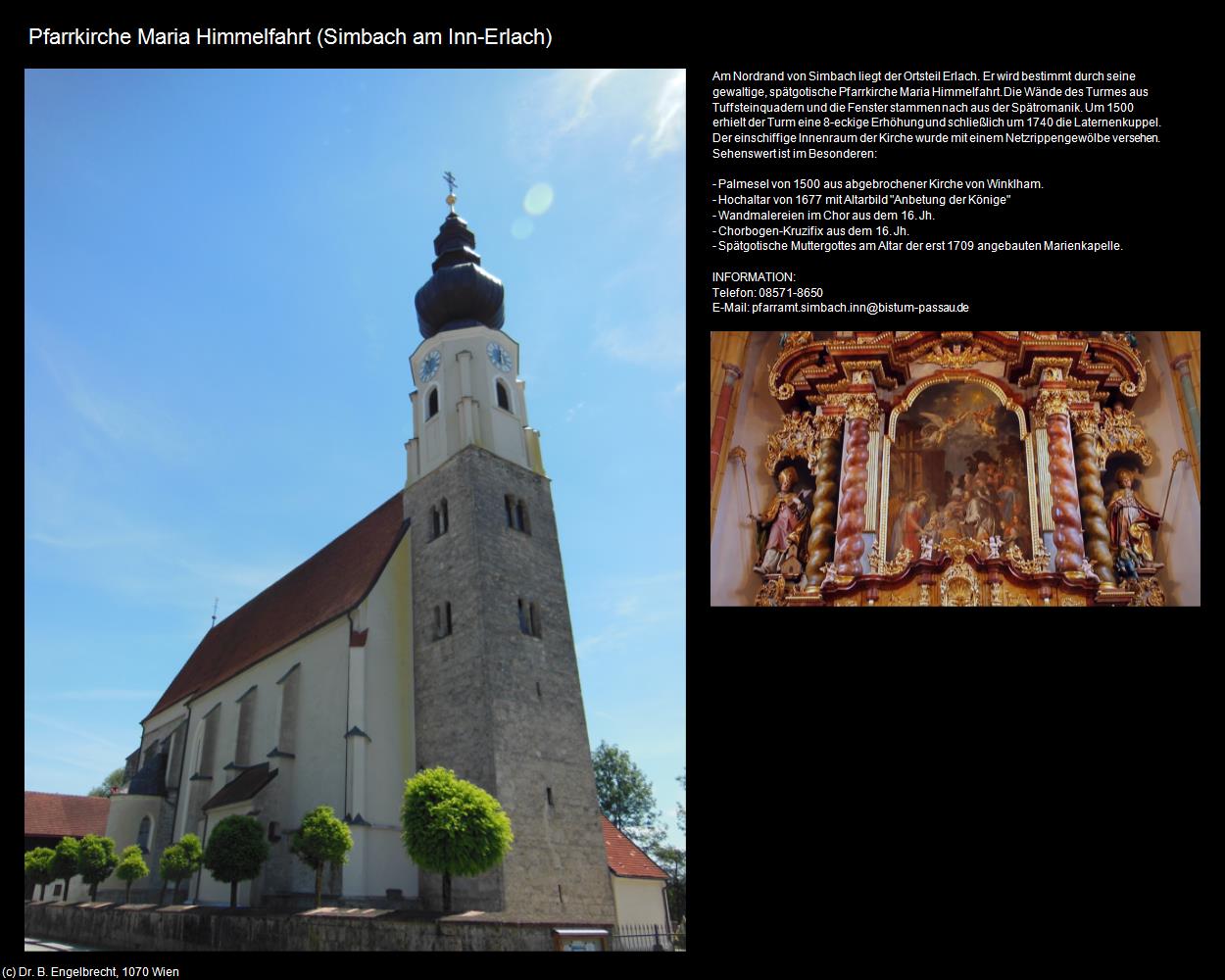 Pfk. Maria Himmelfahrt (Erlach) (Simbach am Inn) in Kulturatlas-BAYERN