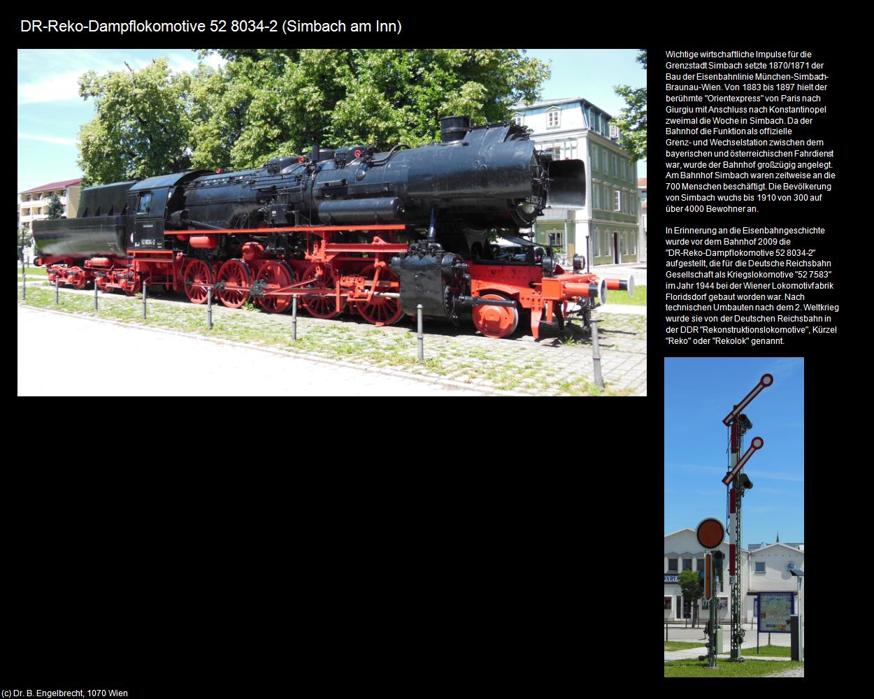 DR-Reko-Dampflokomotive 52 8034-2  (Simbach am Inn) in Kulturatlas-BAYERN