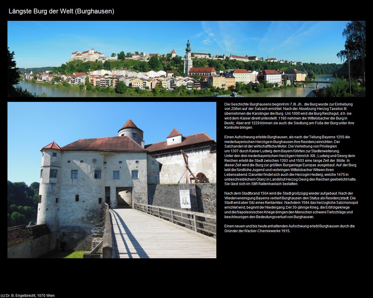 Längste Burg der Welt  (Burghausen) in Kulturatlas-BAYERN