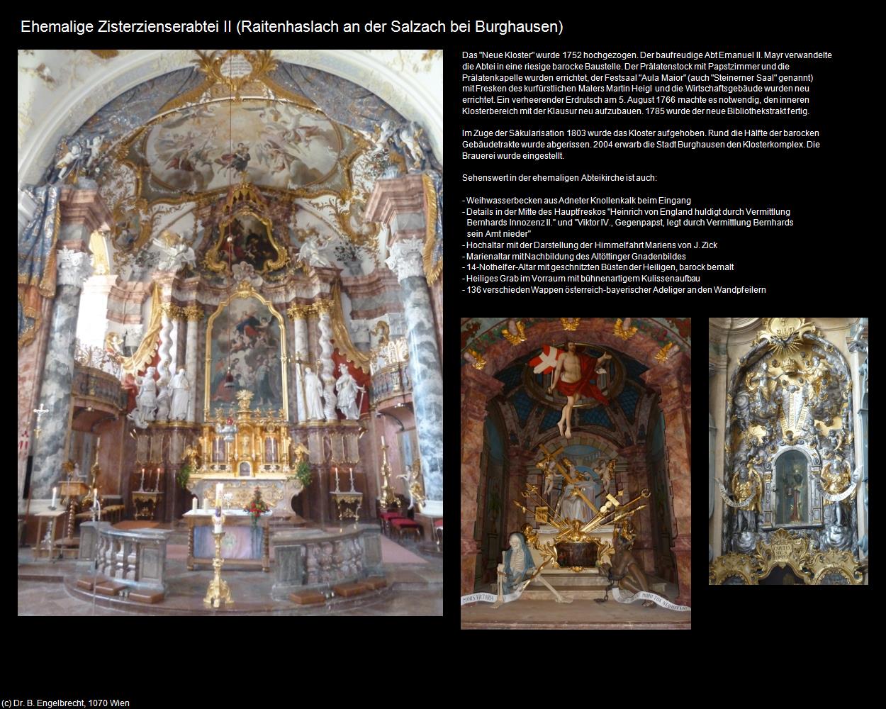 Ehem. Zisterzienserabteikirche II (Raitenhaslach an der Salzach bei Burghausen) in Kulturatlas-BAYERN