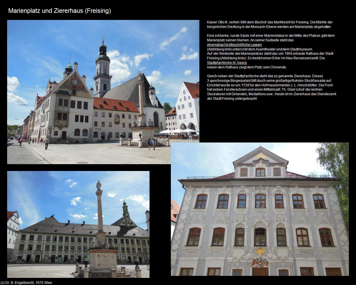 Marienplatz und Ziererhaus (Freising) in Kulturatlas-BAYERN(c)B.Engelbrecht