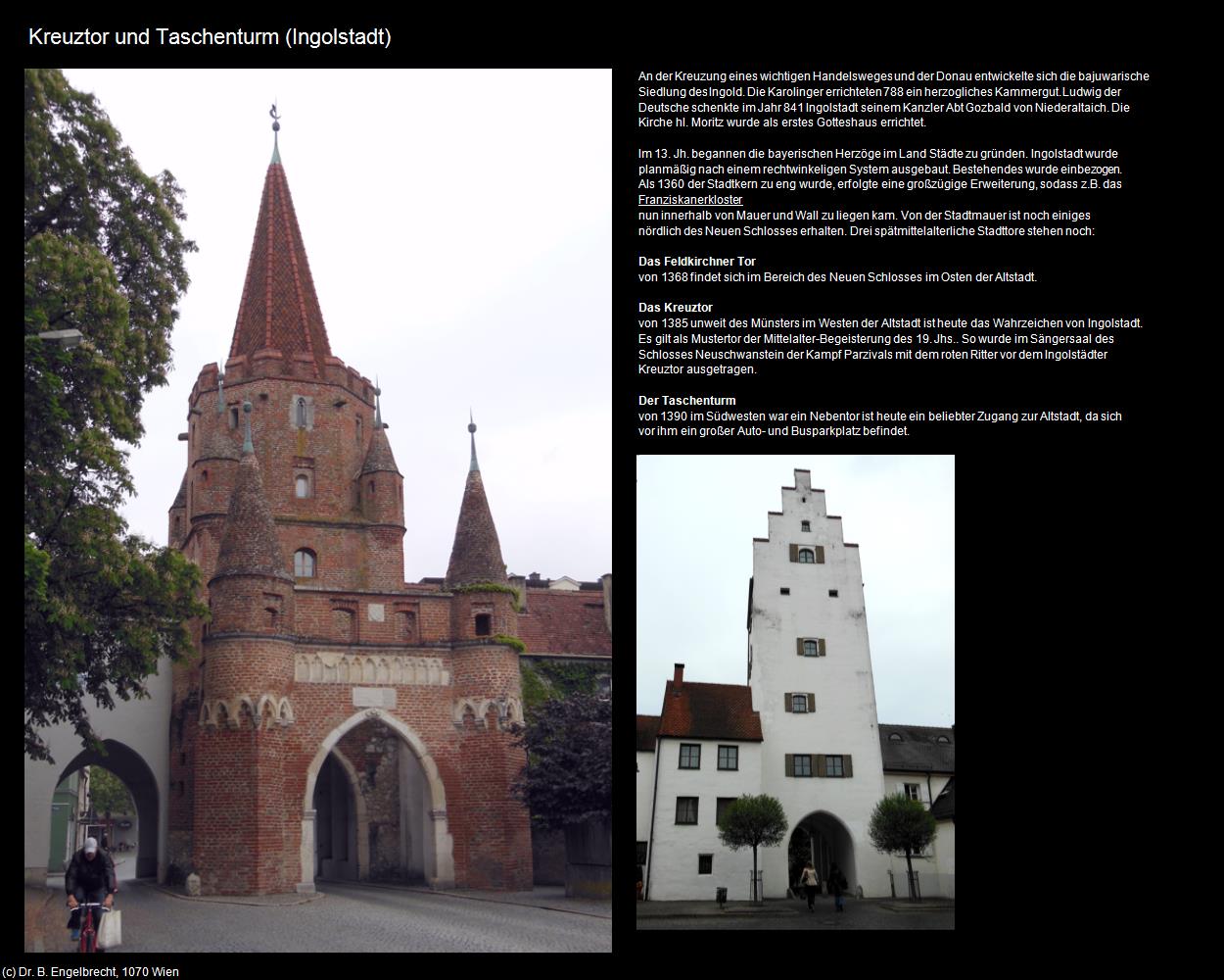 Kreuztor und Taschenturm (Ingolstadt) in Kulturatlas-BAYERN(c)B.Engelbrecht