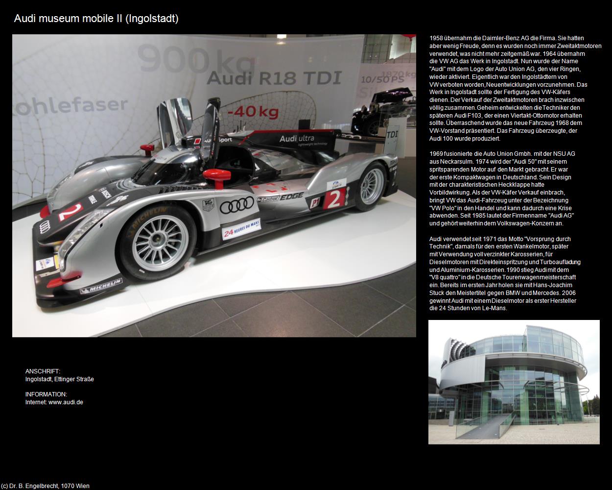 Audi-Museum II (Ingolstadt) in Kulturatlas-BAYERN