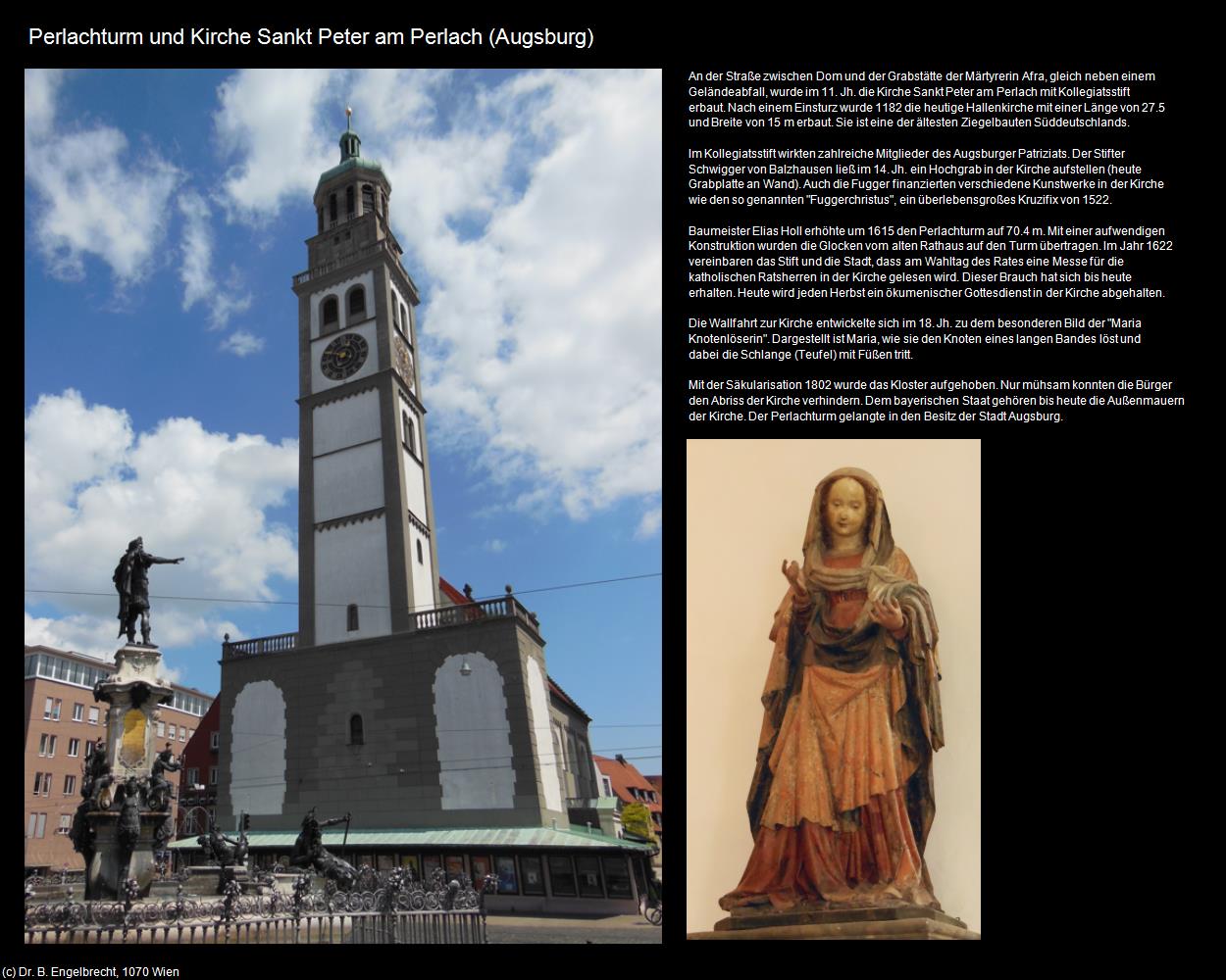 Perlachturm und Kirche hl. Peter (Augsburg) in Kulturatlas-BAYERN