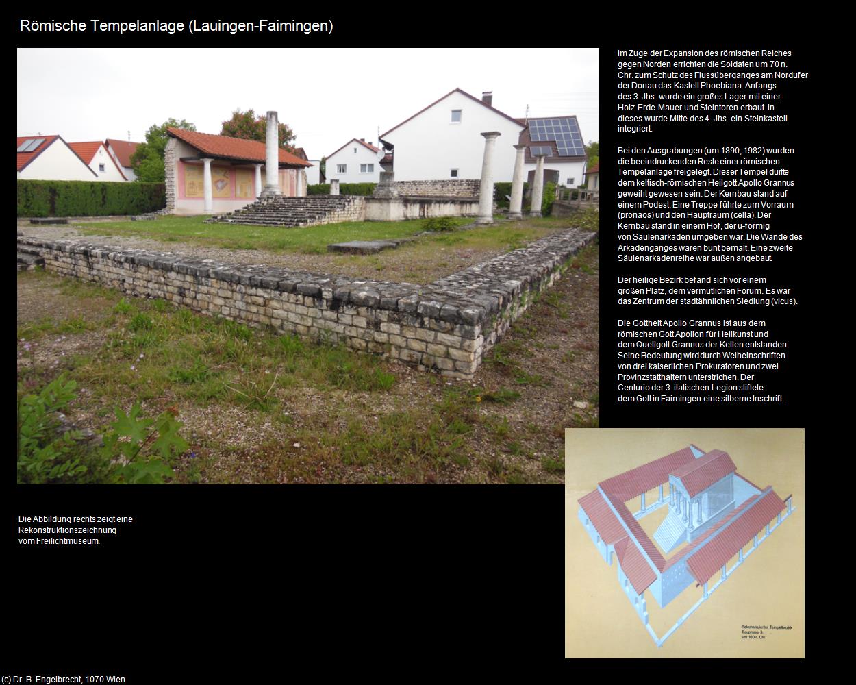 Römische Tempelanlage (Faimingen) (Lauingen) in Kulturatlas-BAYERN