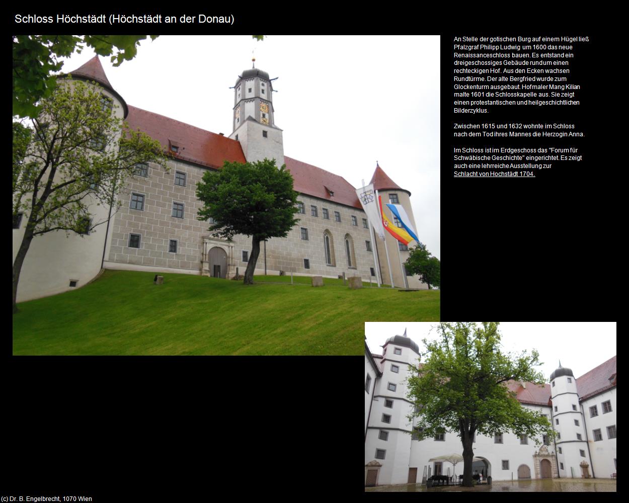 Schloss Höchstädt (Höchstädt an der Donau) in Kulturatlas-BAYERN(c)B.Engelbrecht