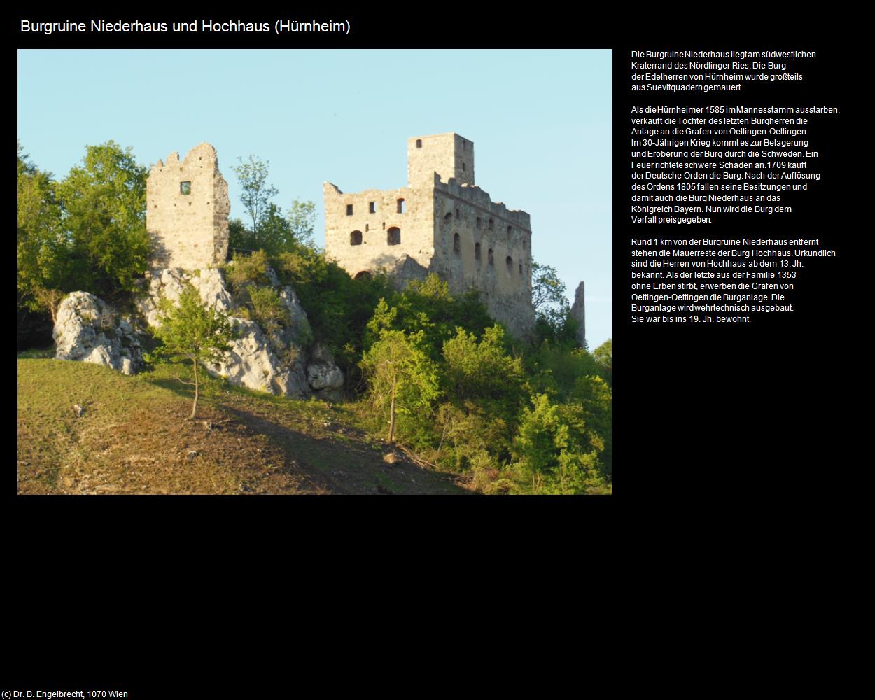 Burgruine Niederhaus und Hochhaus (Hürnheim) in Kulturatlas-BAYERN