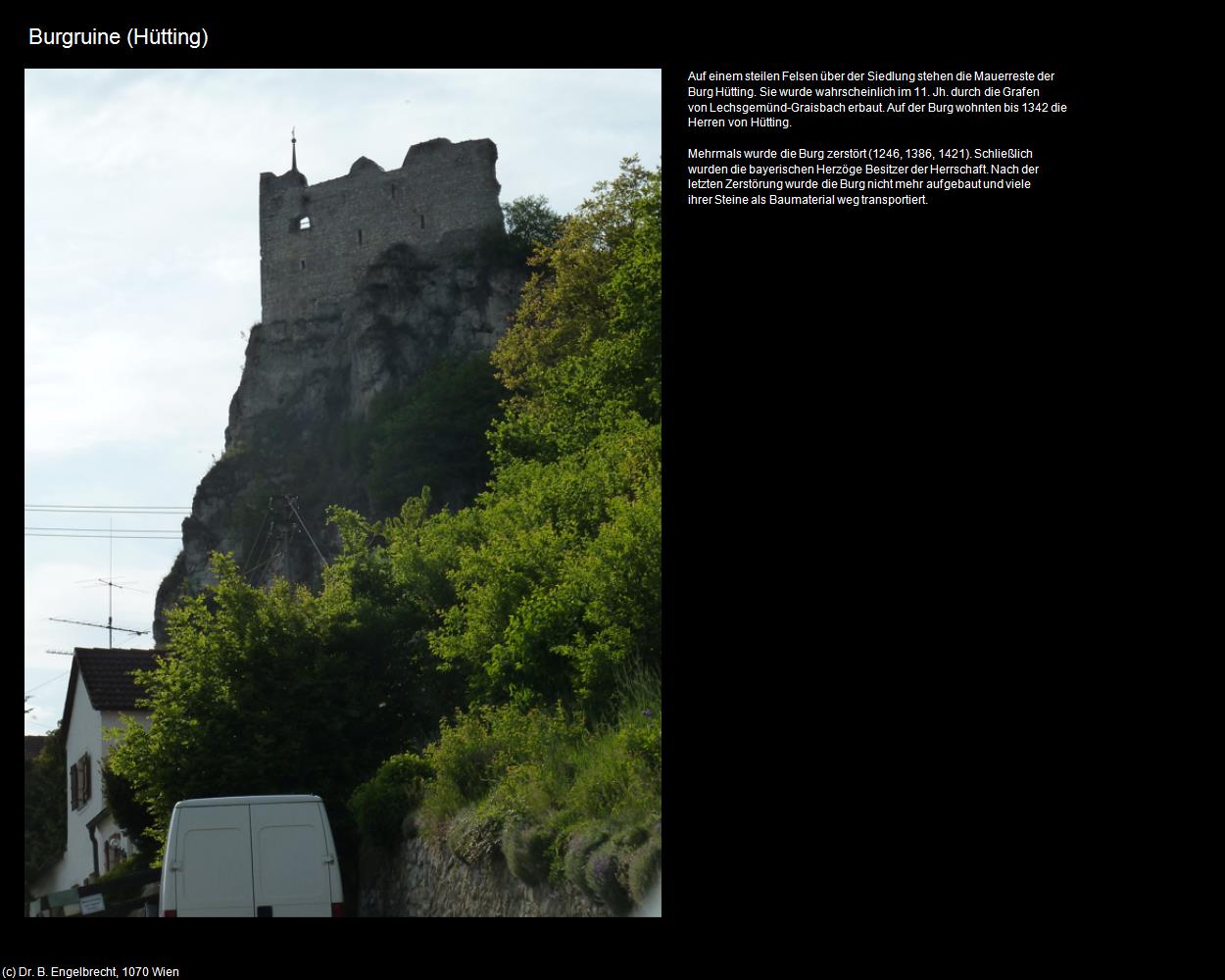 Burgruine (Hütting) in Kulturatlas-BAYERN