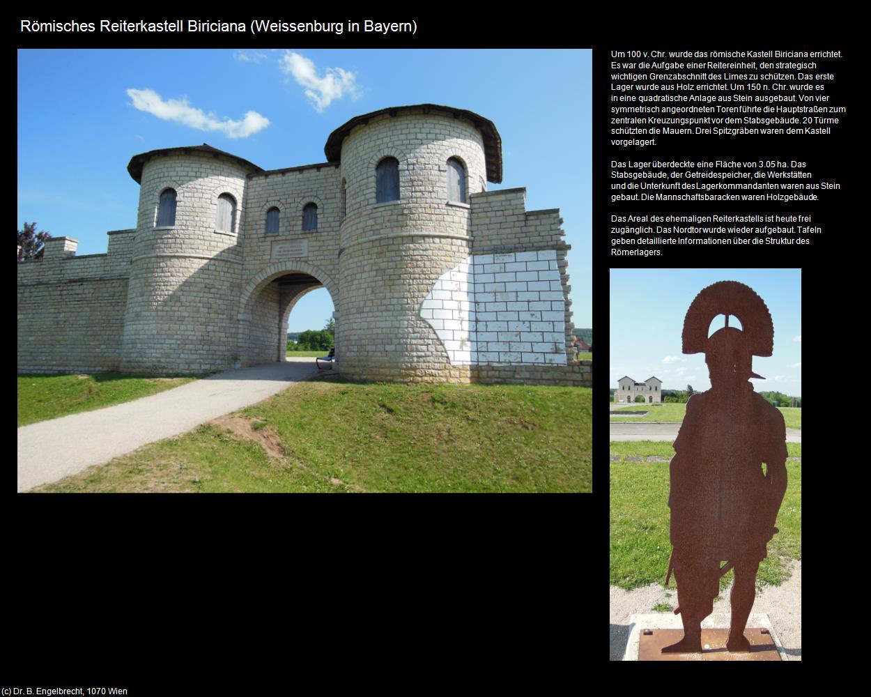 Römisches Reiterkastell Biriciana  (Weissenburg in Bayern) in Kulturatlas-BAYERN