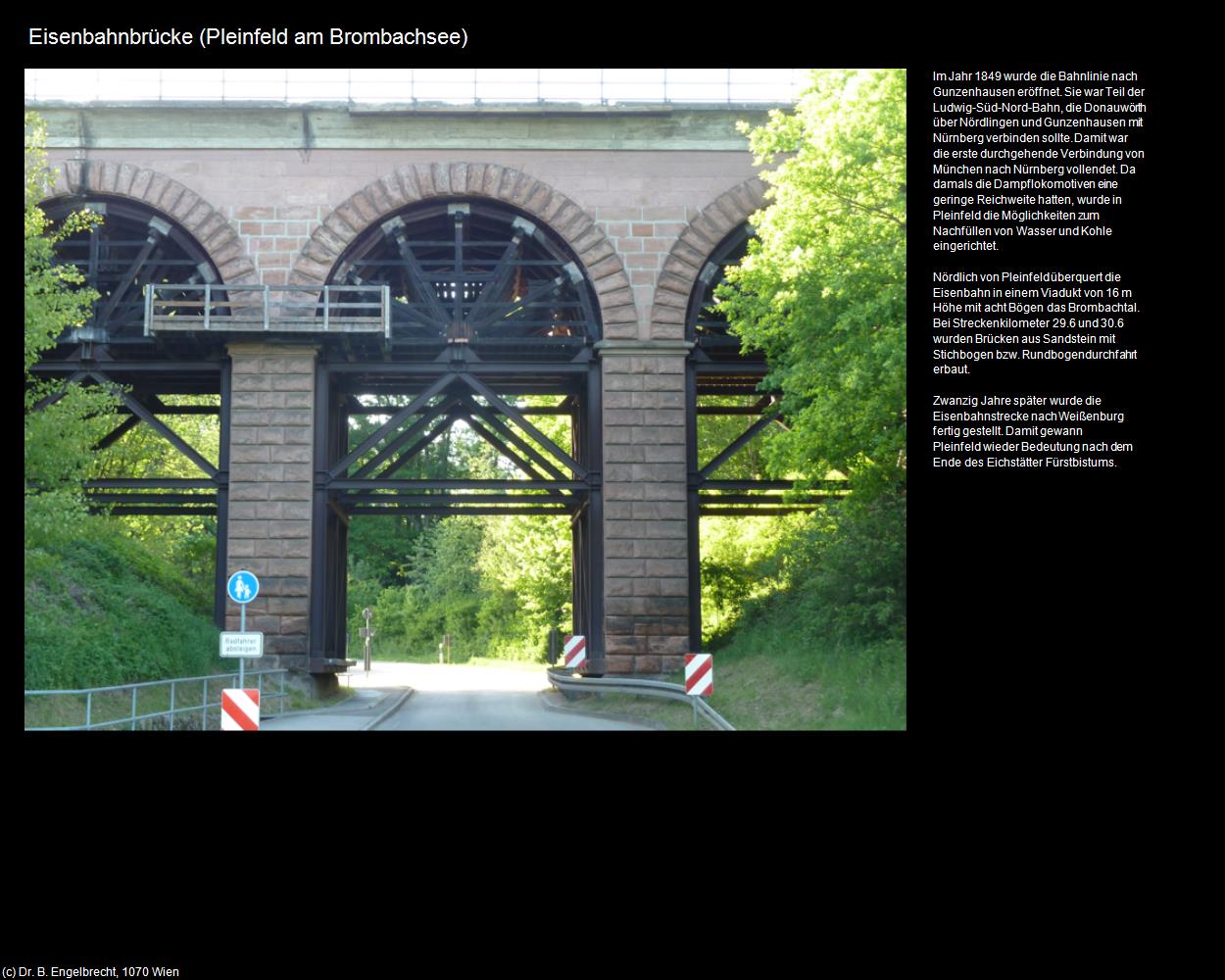 Eisenbahnbrücke (Pleinfeld am Brombachsee) in Kulturatlas-BAYERN