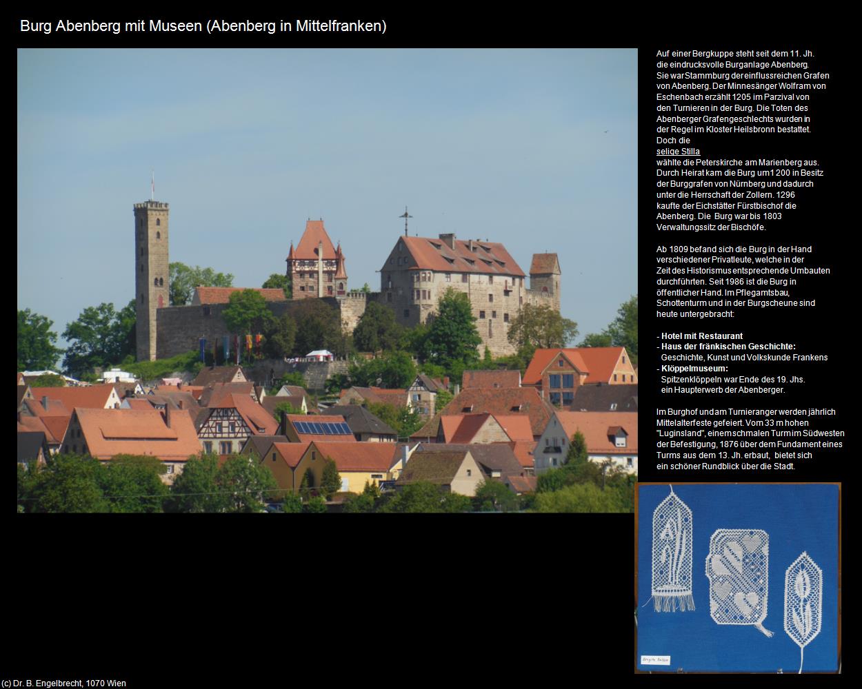 Burg Abenberg mit Museen (Abenberg in Mittelfranken) in Kulturatlas-BAYERN(c)B.Engelbrecht