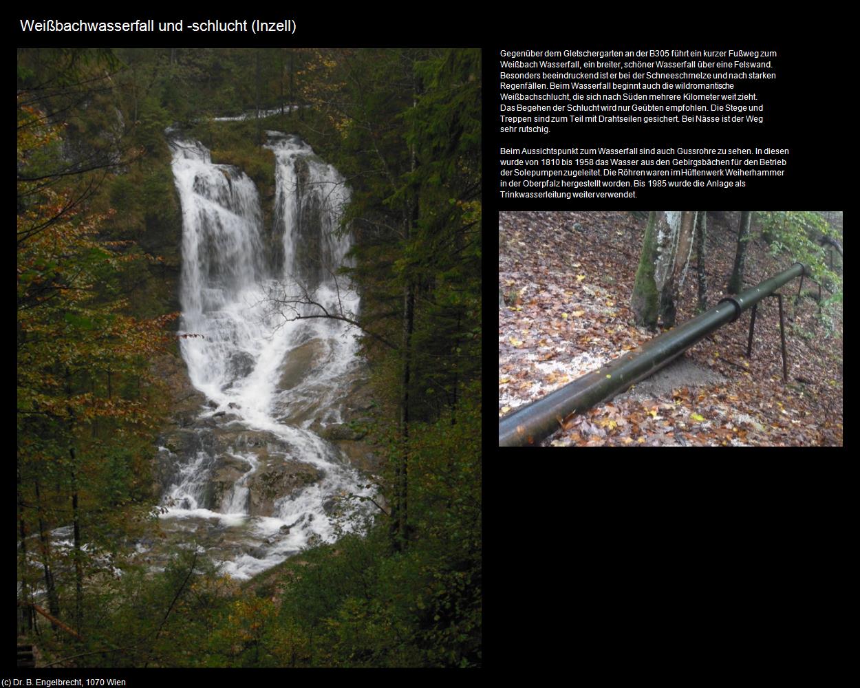 Weißbachwasserfall und -schlucht  (Inzell) in Kulturatlas-BAYERN