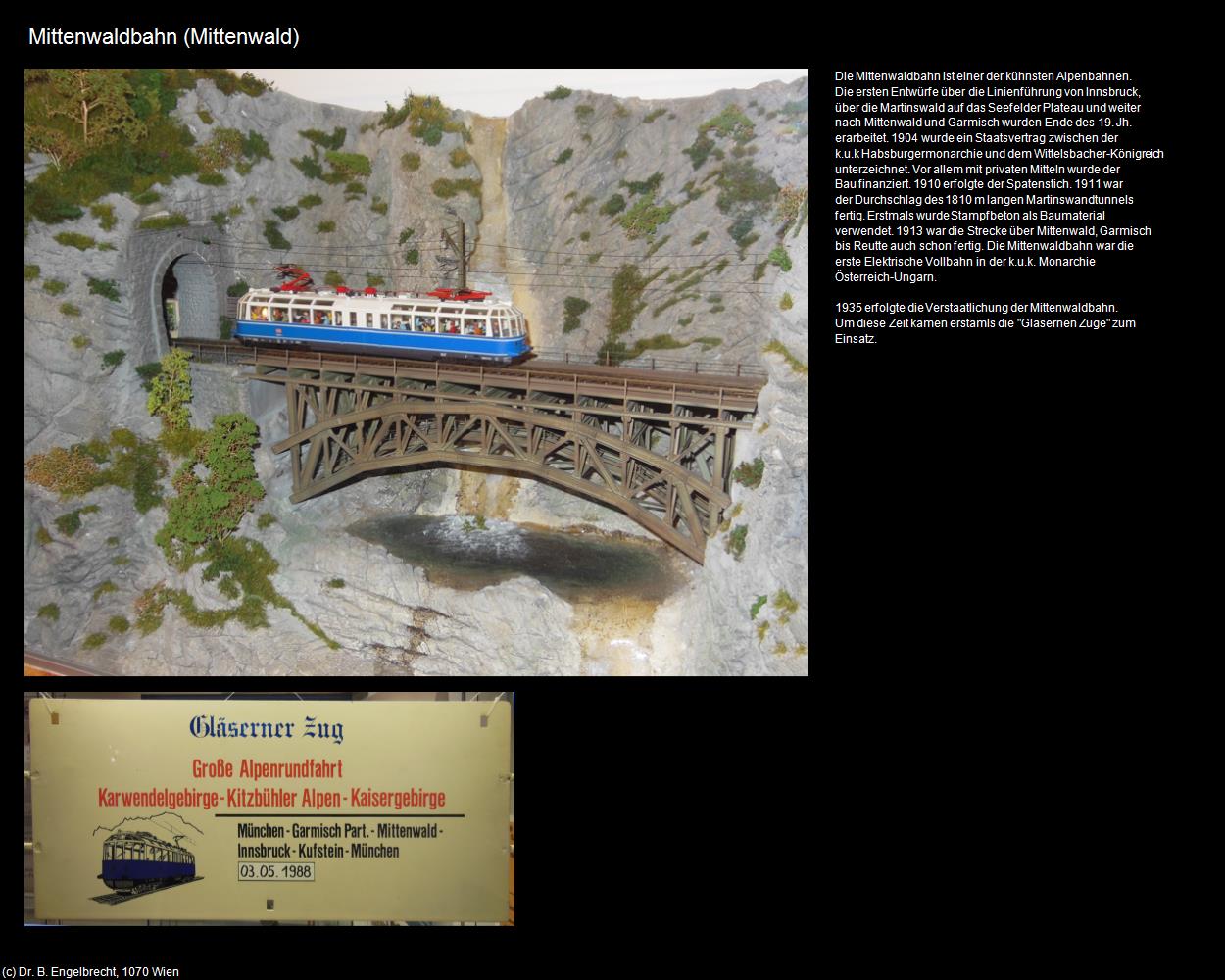 Karwendelbahn/Eisenbahn  (Mittenwald) in Kulturatlas-BAYERN