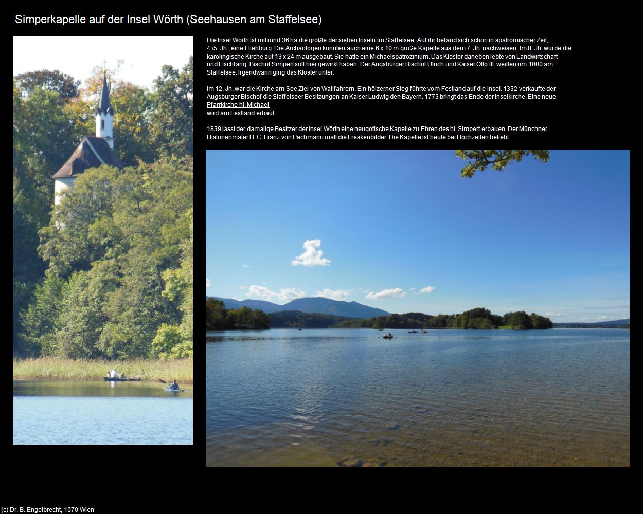 Simperkapelle auf der Insel Wörth (Seehausen am Staffelsee ) in Kulturatlas-BAYERN(c)B.Engelbrecht