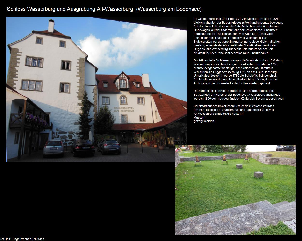 Schloss und Ausgrabung Alt-Wasserburg (Wasserburg am Bodensee) in Kulturatlas-BAYERN(c)B.Engelbrecht