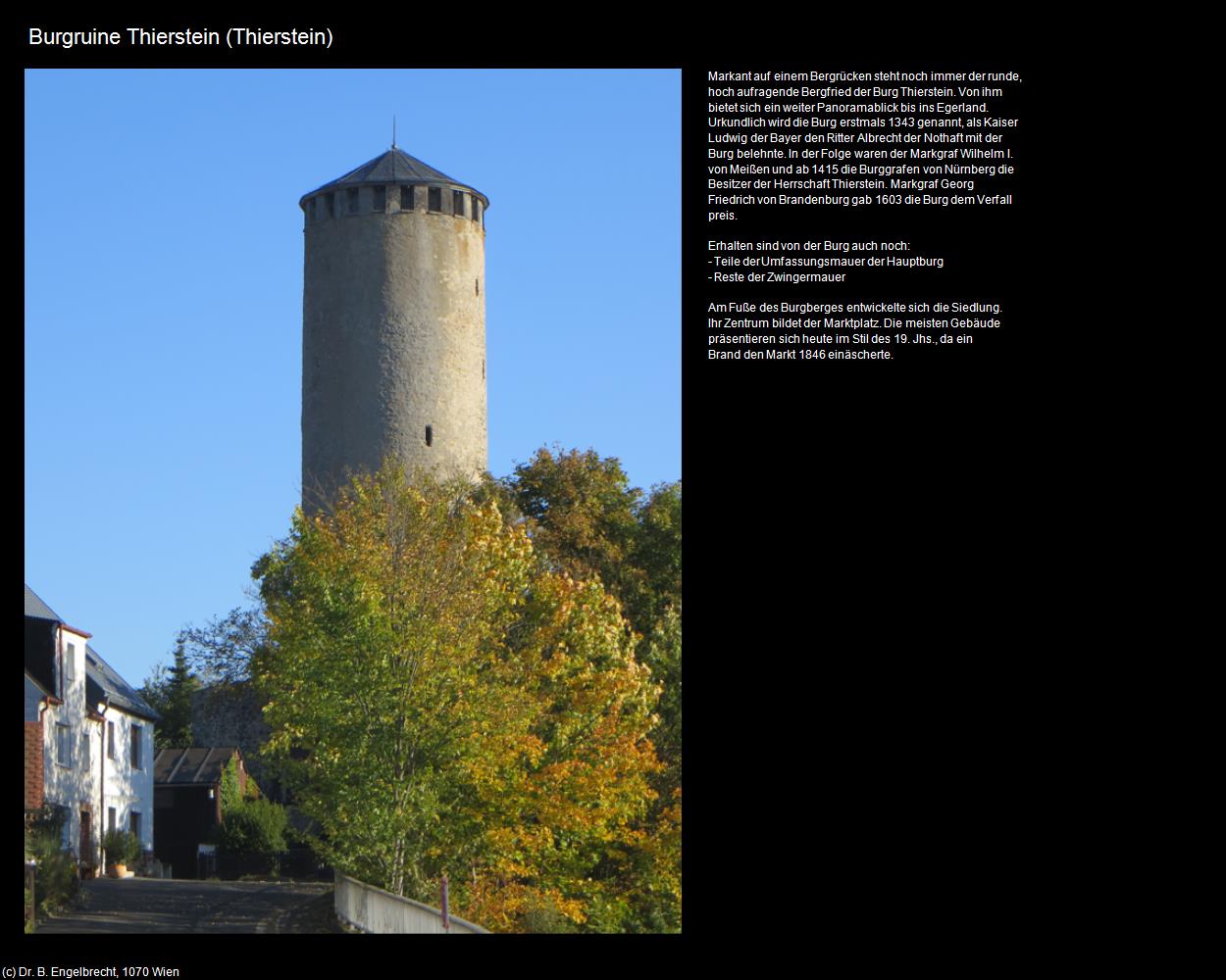 Burgruine Thierstein (Thierstein) in Kulturatlas-BAYERN