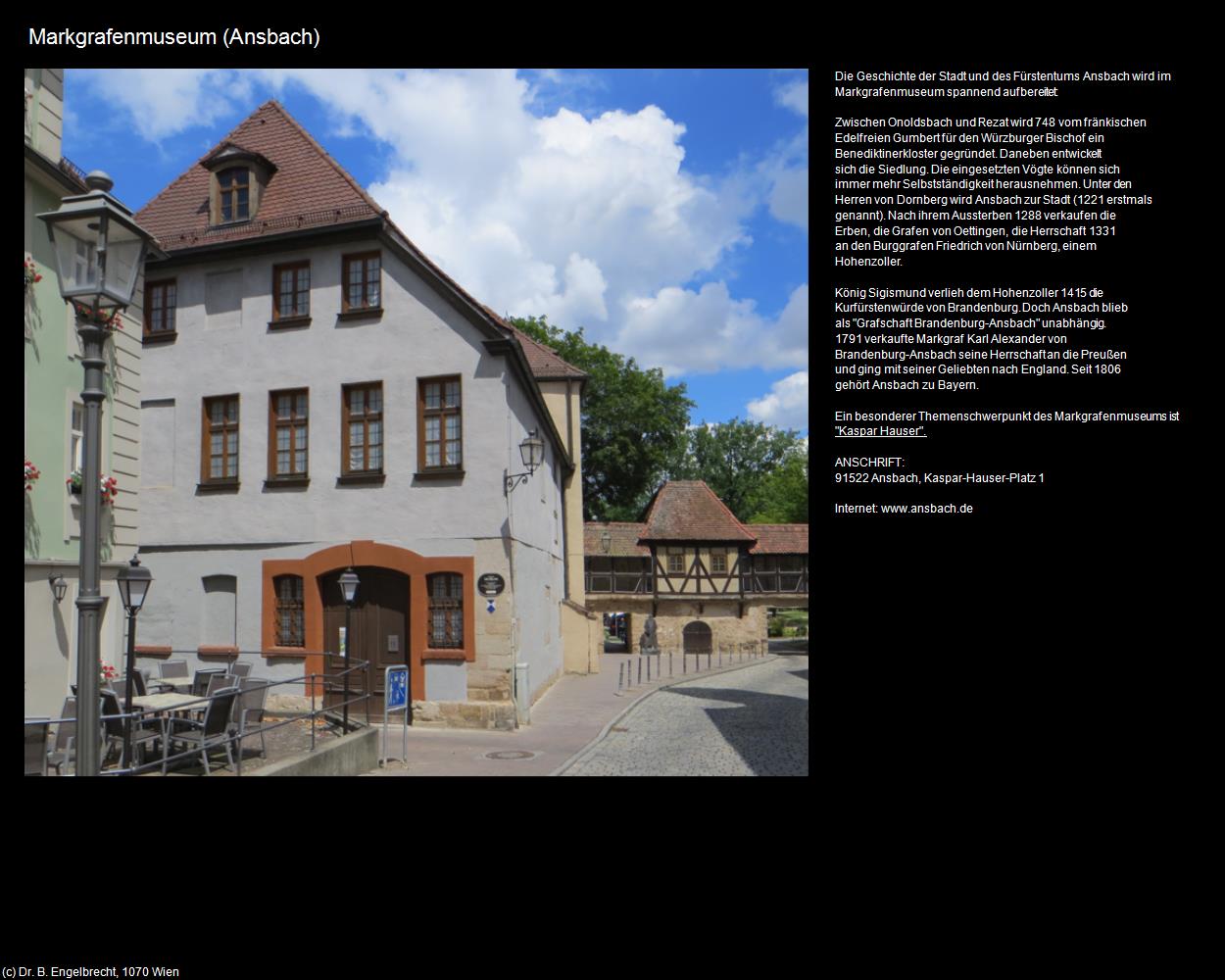 Markgrafenmuseum (Ansbach) in Kulturatlas-BAYERN(c)B.Engelbrecht