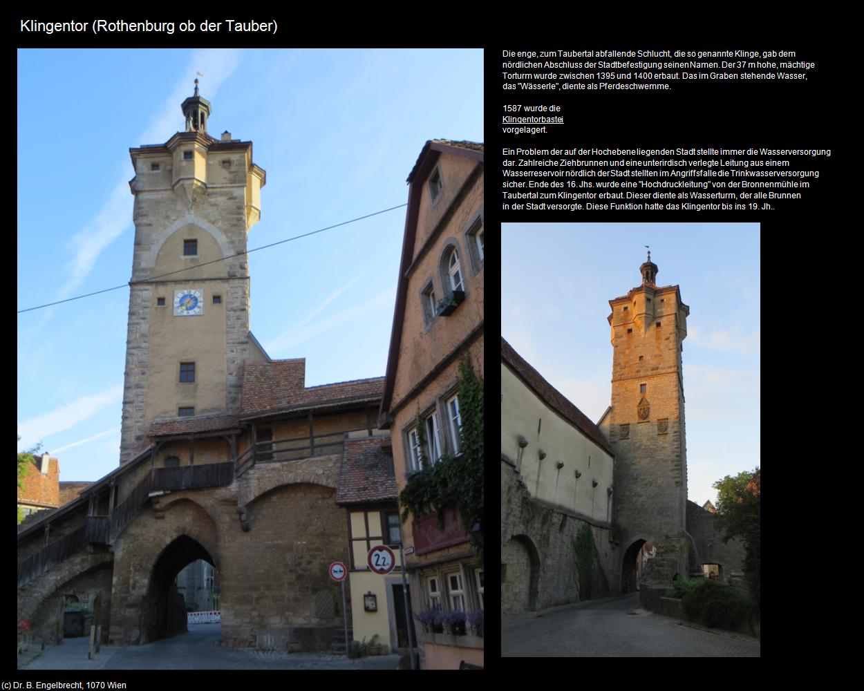 Klingentor (Rothenburg ob der Tauber) in Kulturatlas-BAYERN(c)B.Engelbrecht