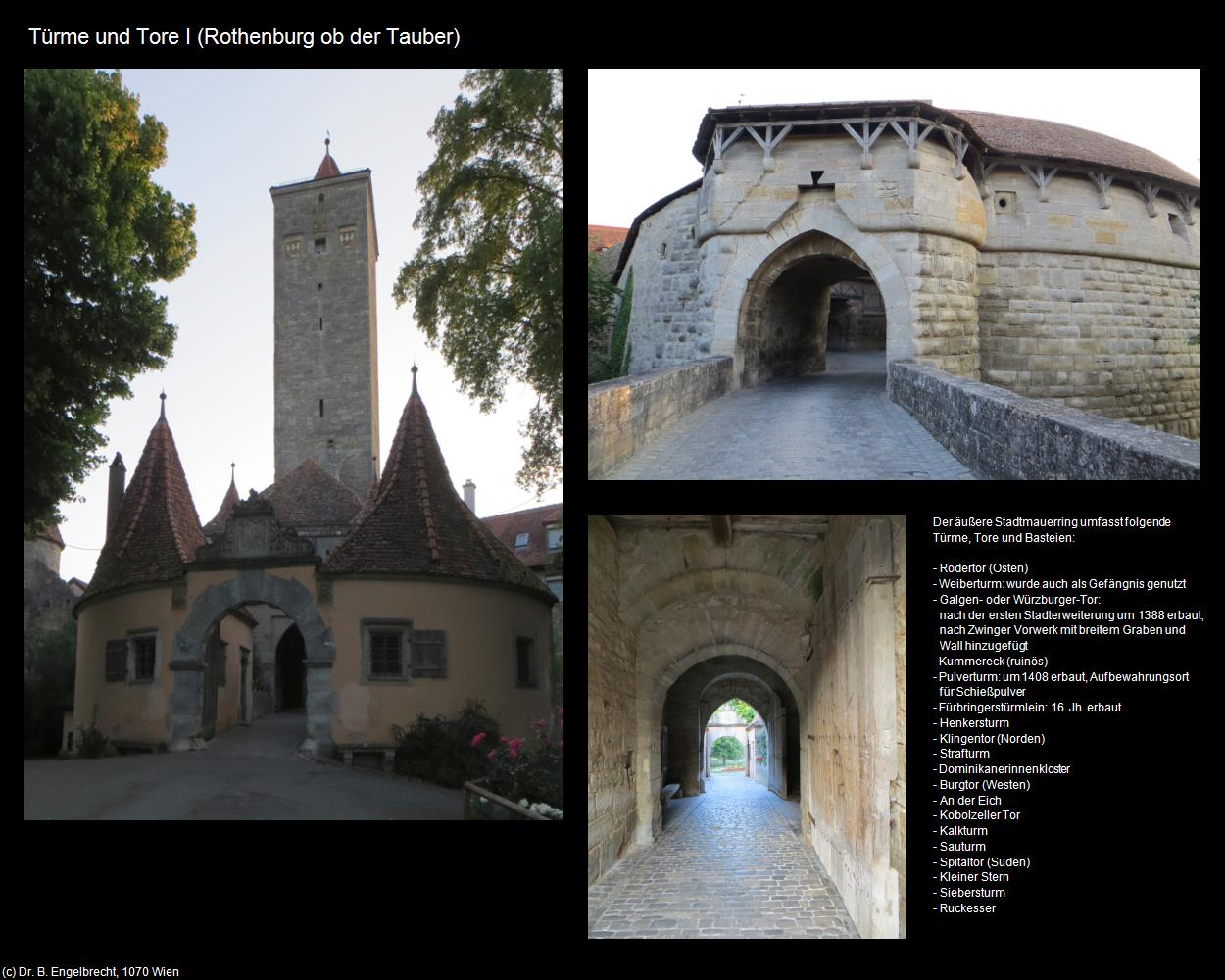 Türme und Tore I  (Rothenburg ob der Tauber) in Kulturatlas-BAYERN