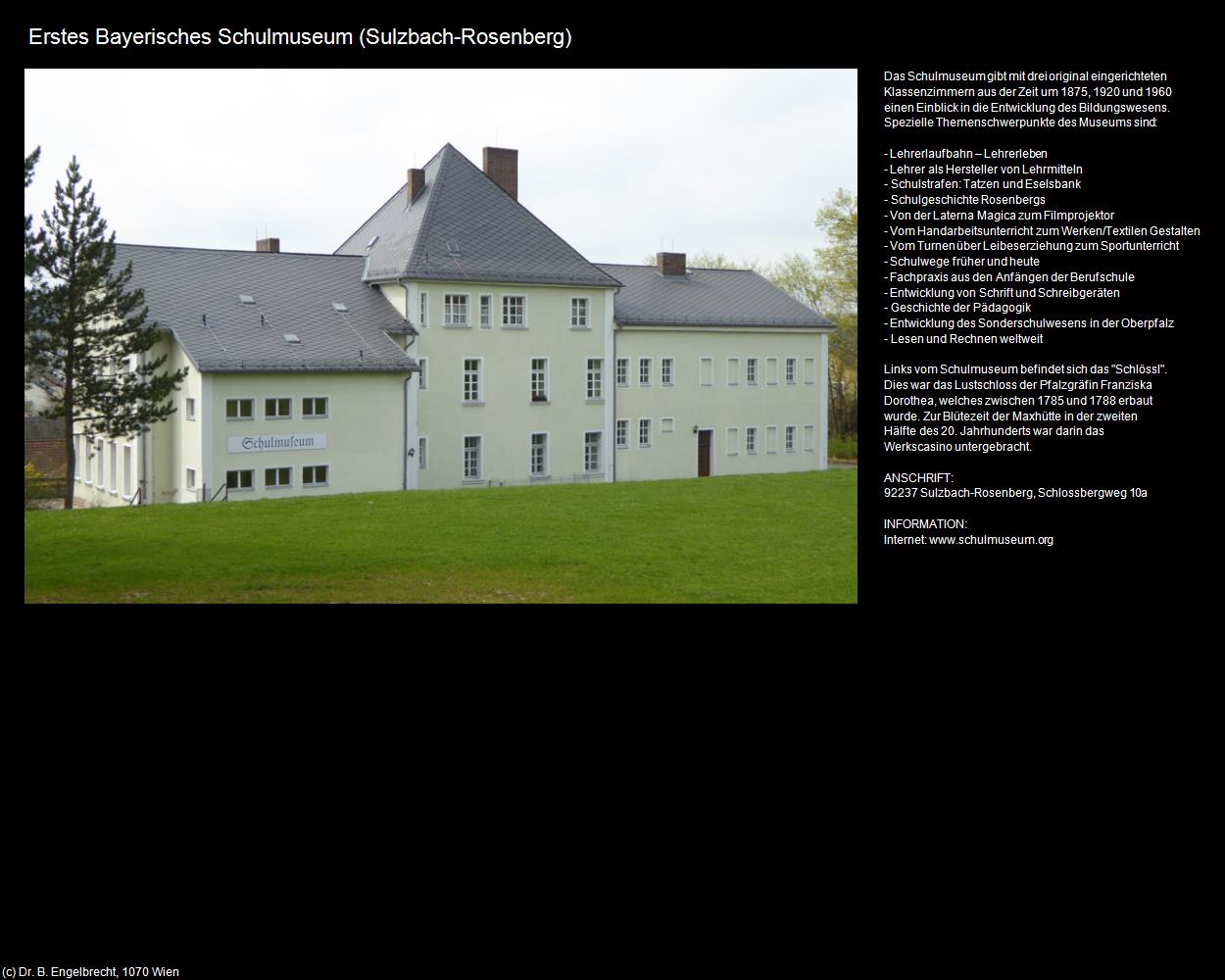 Erstes Bayerisches Schulmuseum (Sulzbach-Rosenberg) in Kulturatlas-BAYERN