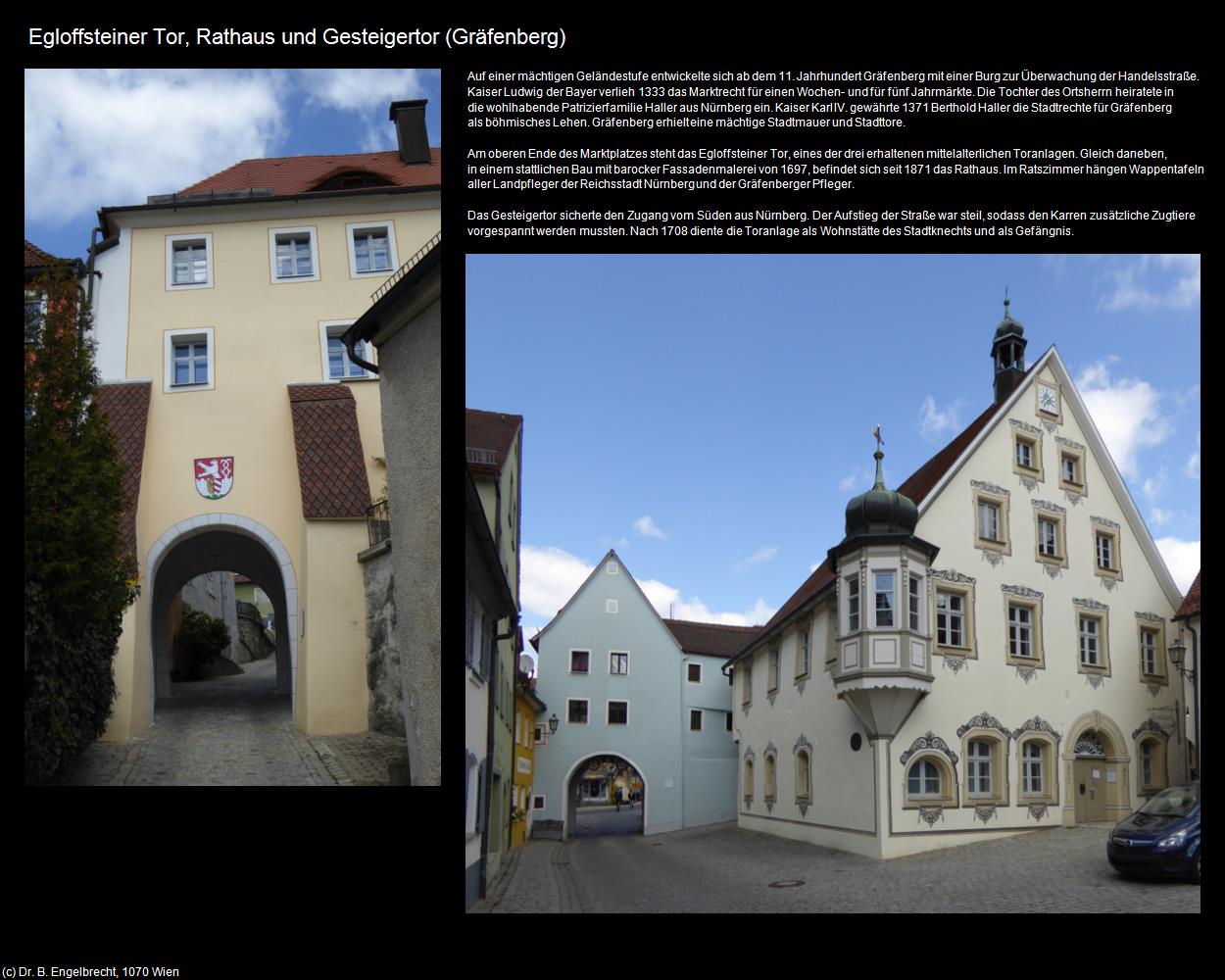 Egloffsteiner Tor, Rathaus und Gesteigertor  (Gräfenberg ) in Kulturatlas-BAYERN