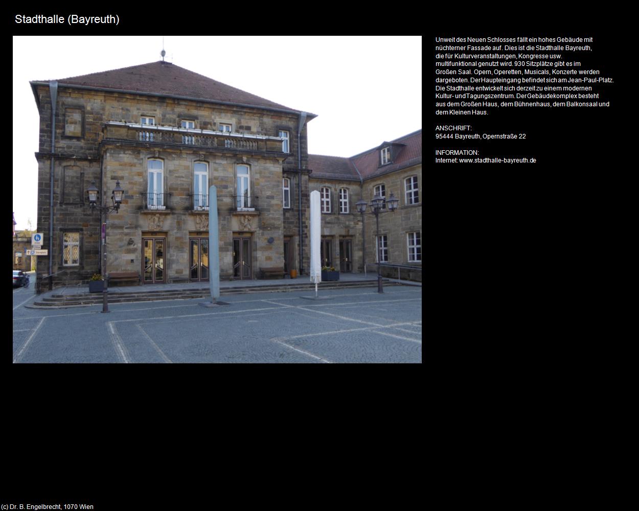 Stadthalle (Bayreuth) in Kulturatlas-BAYERN