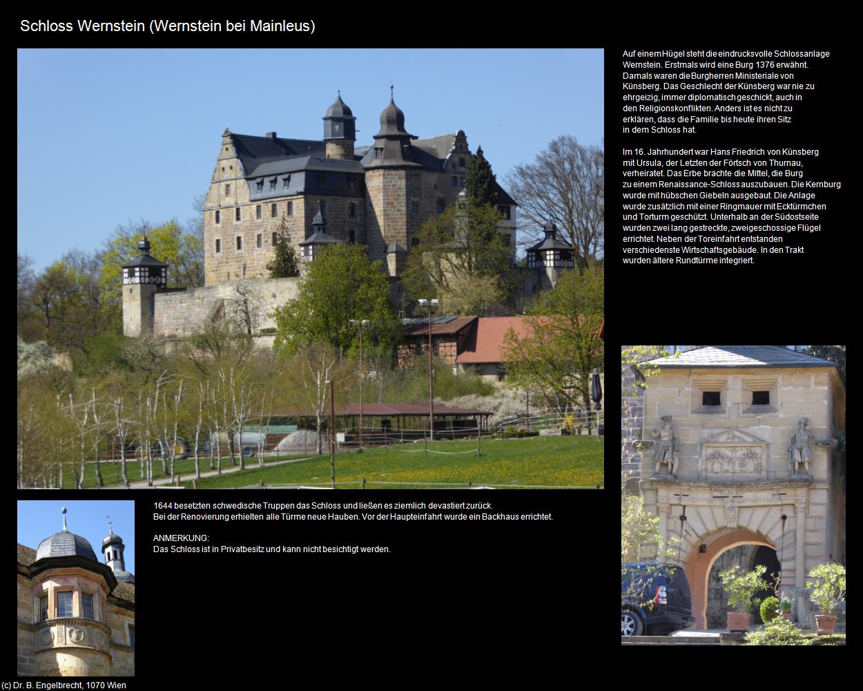 Schloss Wernstein  (Wernstein bei Mainleus) in Kulturatlas-BAYERN