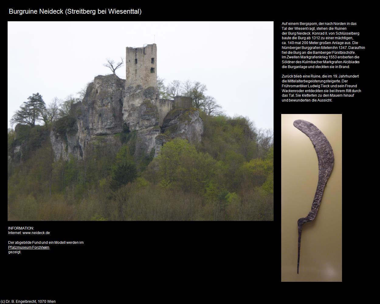 Burgruine Neideck (Streitberg bei Wiesenttal) in Kulturatlas-BAYERN(c)B.Engelbrecht