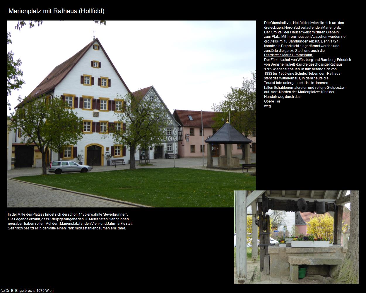 Marienplatz mit Rathaus (Hollfeld) in Kulturatlas-BAYERN(c)B.Engelbrecht