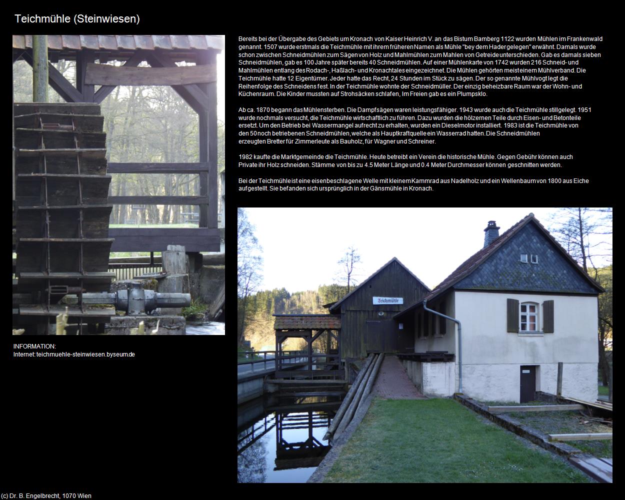 Teichmühle (Steinwiesen ) in Kulturatlas-BAYERN
