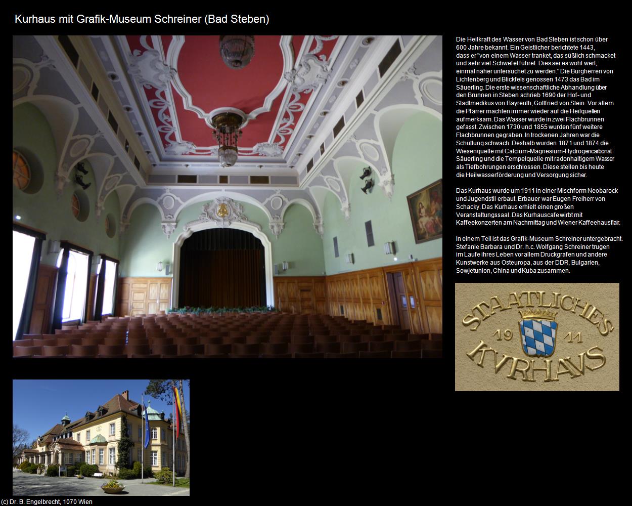 Kurhaus mit Grafik-Museum Schreiner  (Bad Steben) in Kulturatlas-BAYERN