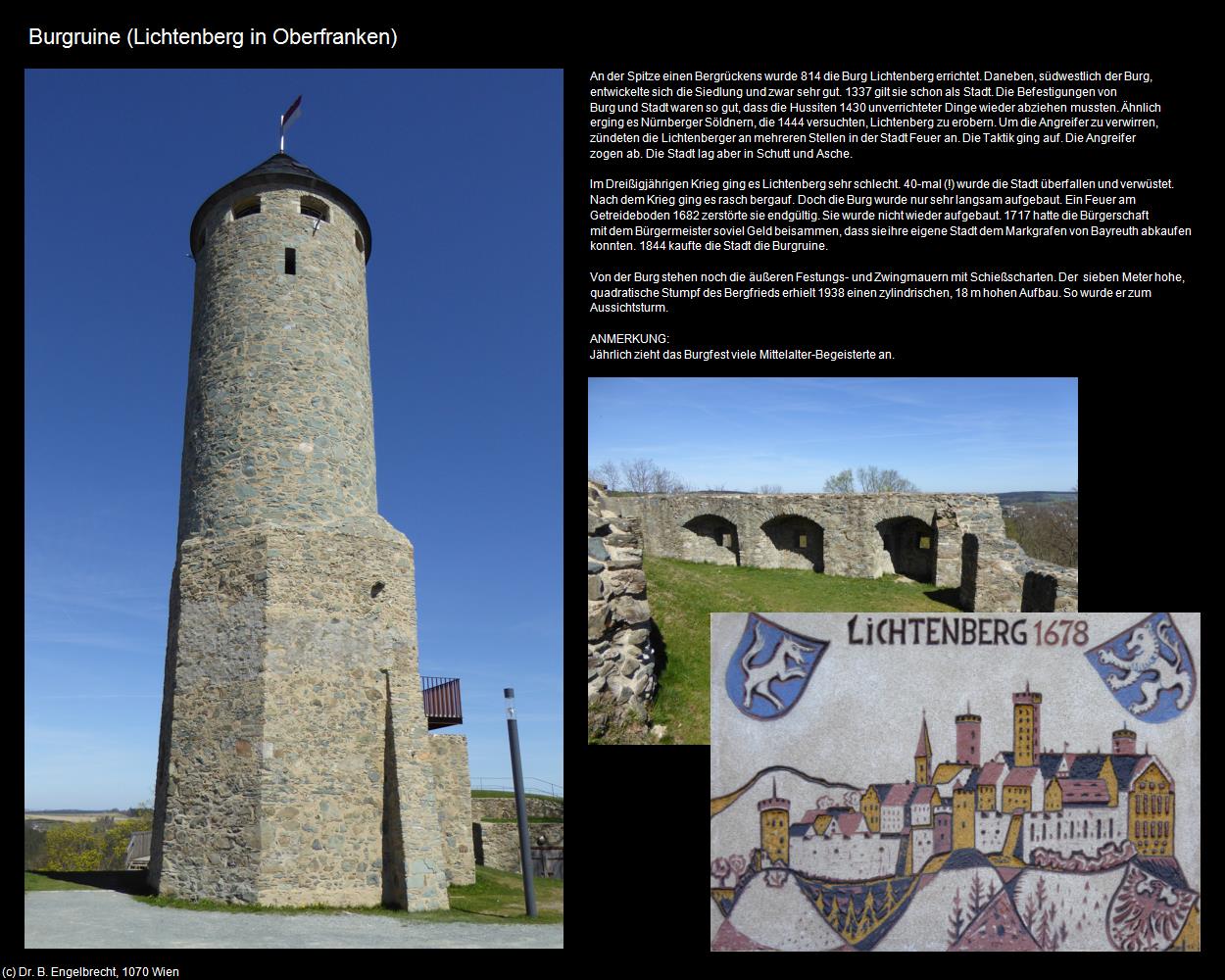 Burgruine  (Lichtenberg in Oberfranken) in Kulturatlas-BAYERN