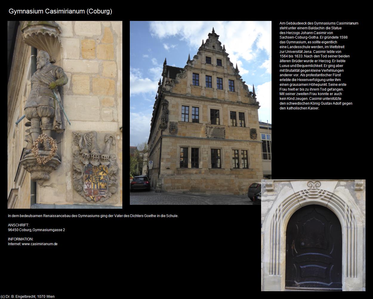 Gymnasium Casimirianum (Coburg) in Kulturatlas-BAYERN