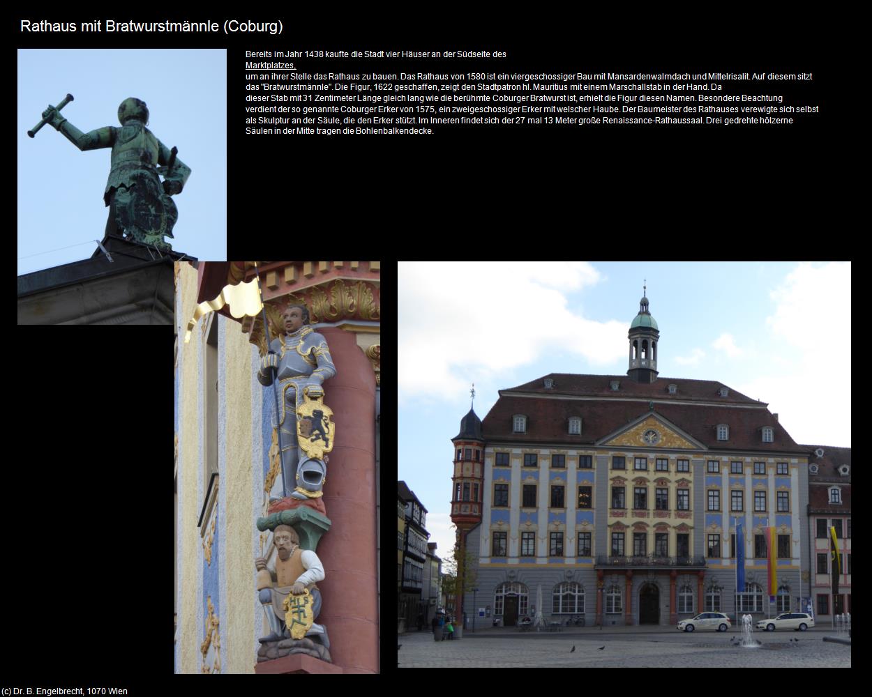 Rathaus mit Bratwurstmännle (Coburg) in Kulturatlas-BAYERN(c)B.Engelbrecht