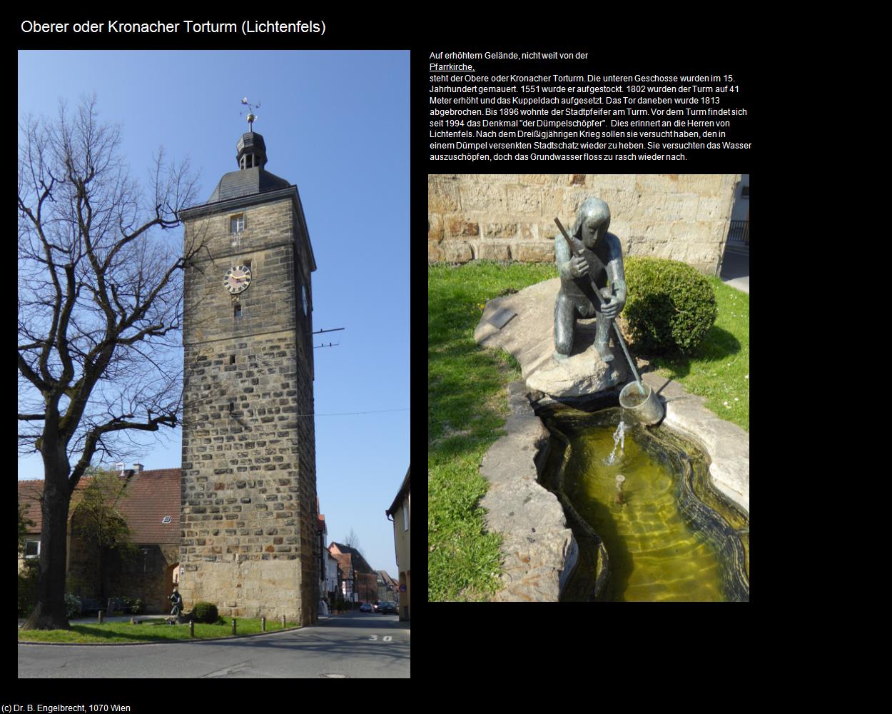 Oberer oder Kronacher Torturm (Lichtenfels) in Kulturatlas-BAYERN(c)B.Engelbrecht